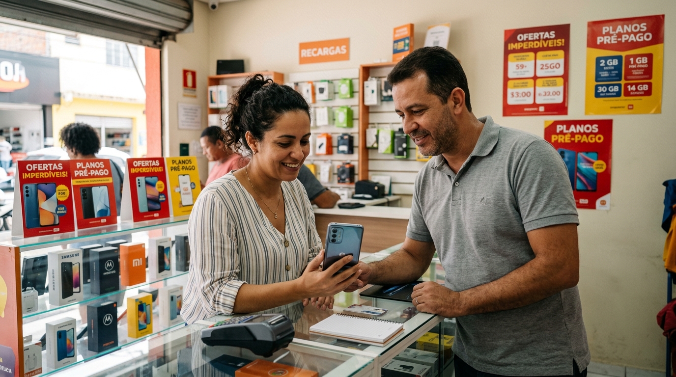Parceiro Claro atendendo cliente