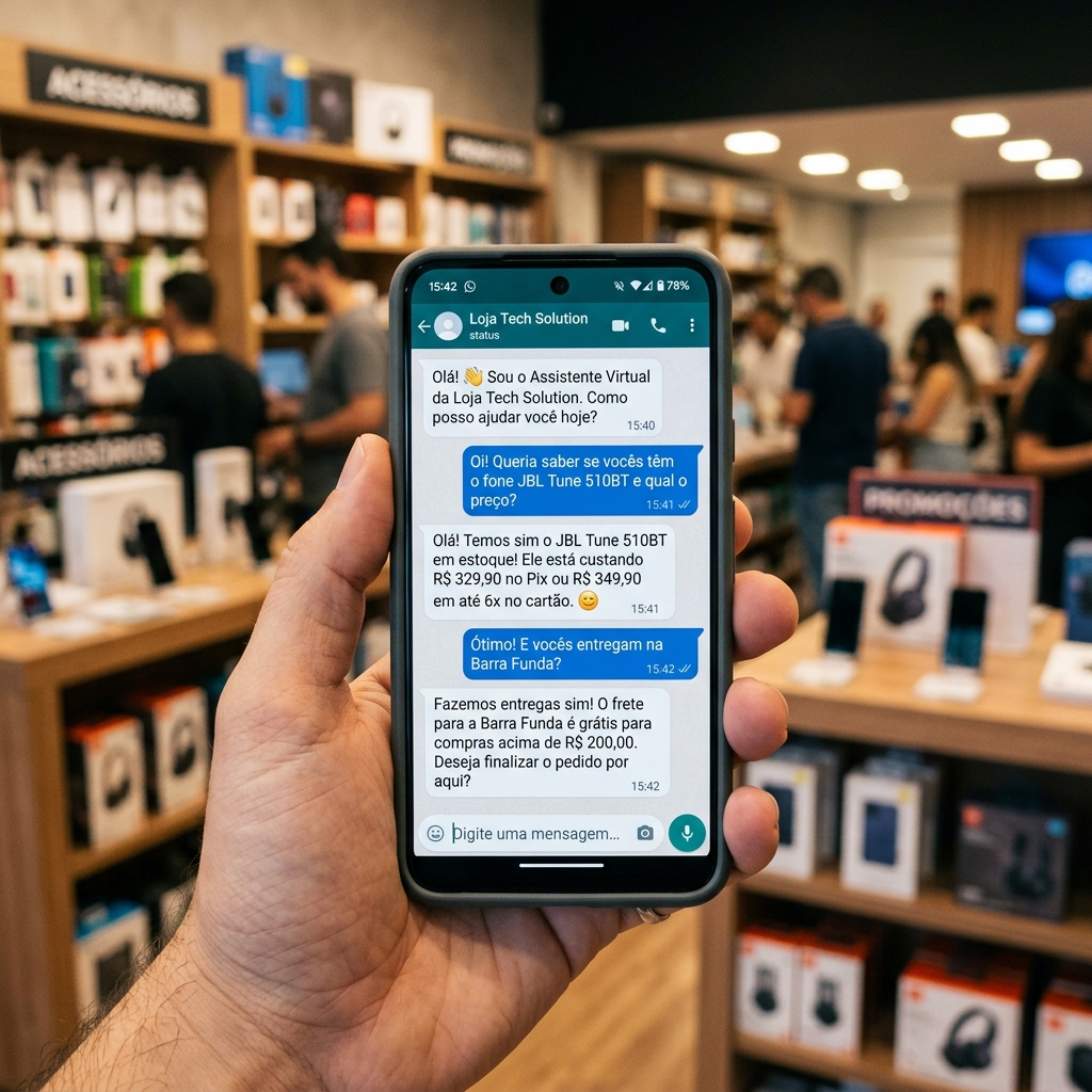 Atendimento automático WhatsApp